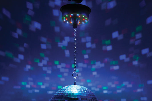 Battery Operated LED Mirror Ball Motor