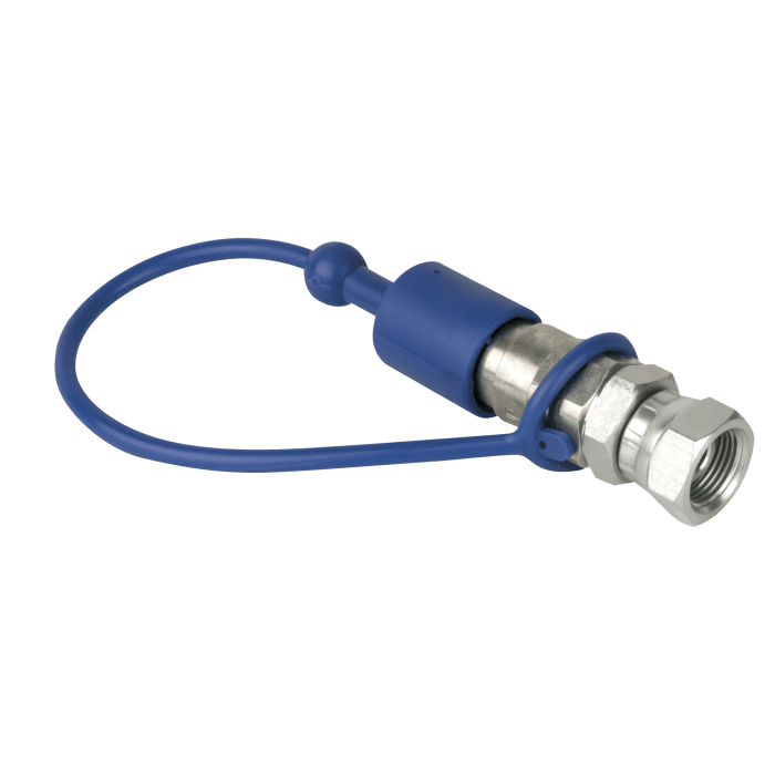 Showtec CO₂ 3/8 to Q-Lock Adapter male