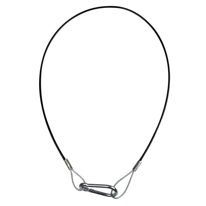 Showgear Safety Cable 4mm - 10kg - 75cm