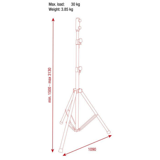 Showgear Light Stand Aluminium