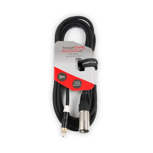 Single Male XLR - Single Male RCA