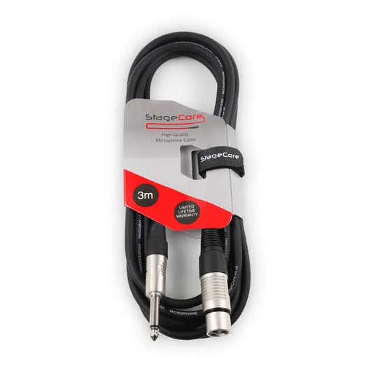 Female XLR - 6.3mm Mono Jack