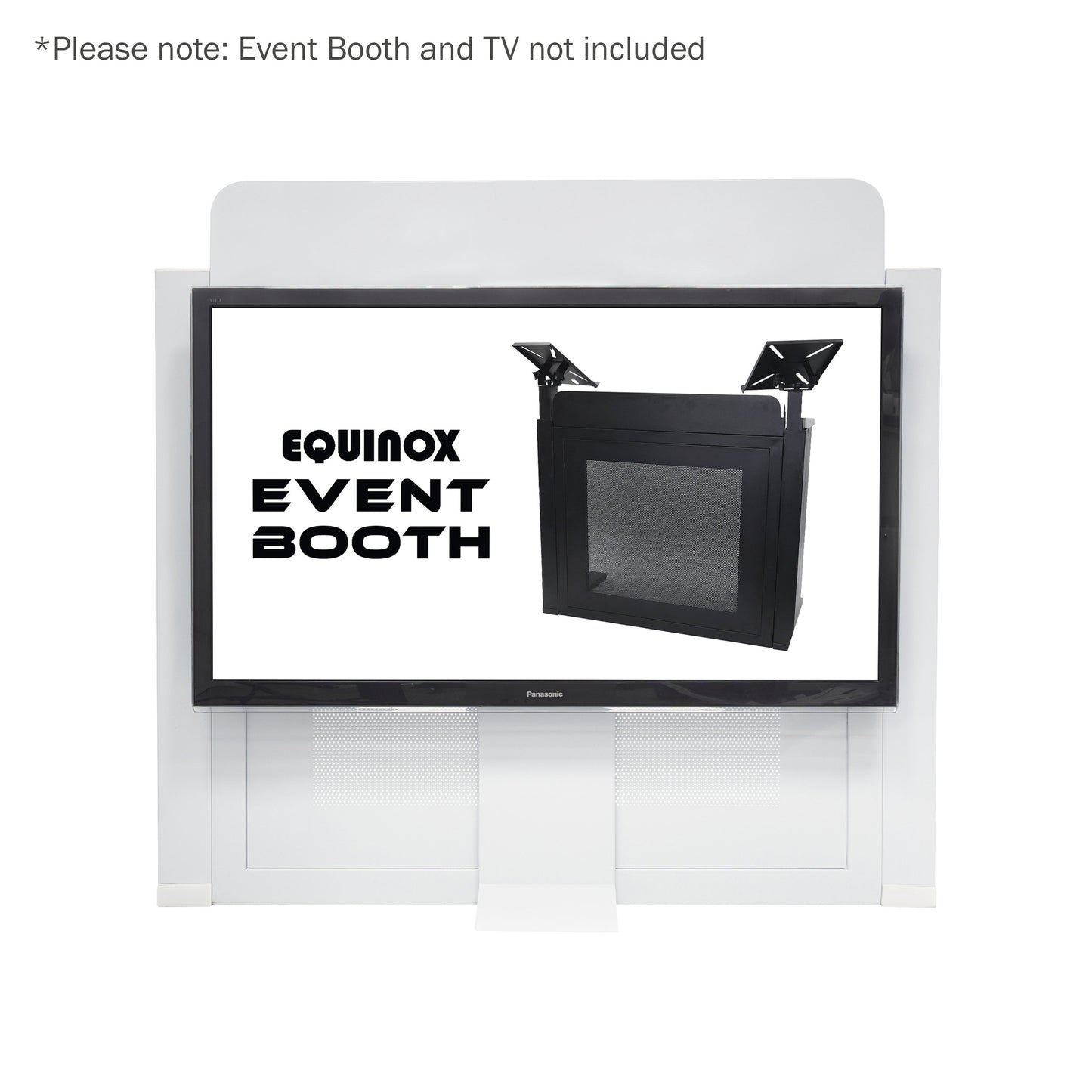 Event Booth White TV Bracket