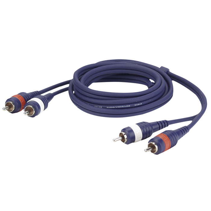 DAP FL24 - 2 RCA male L/R to 2 RCA male L/R