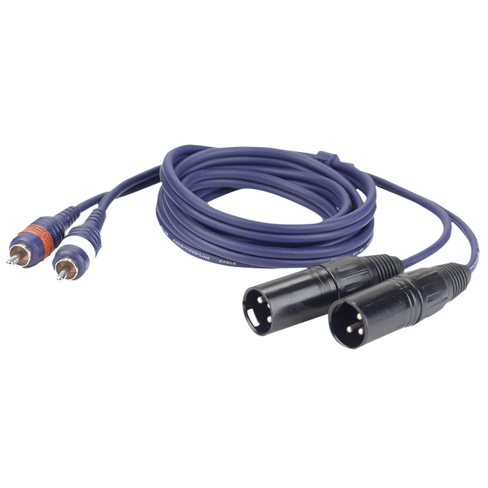 DAP FL26 - 2 RCA male L/R to 2 XLR/M 3P
