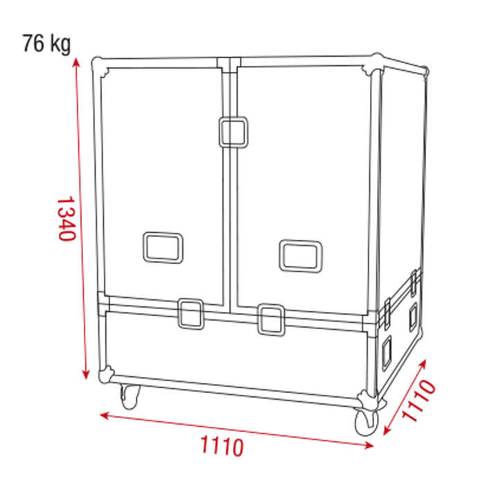 Showgear Case for 100cm Mirrorball