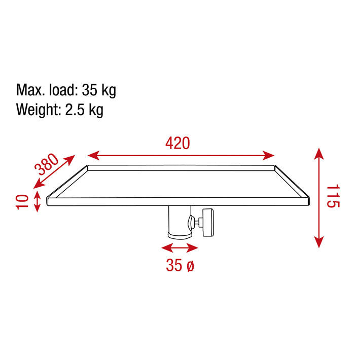 Showgear Tray for 35mm stand