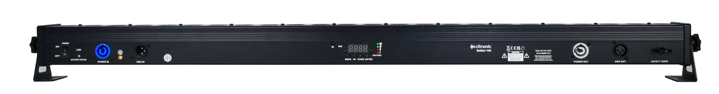 BatBar-100: Rechargeable 24 x 4W LED Wall Bar