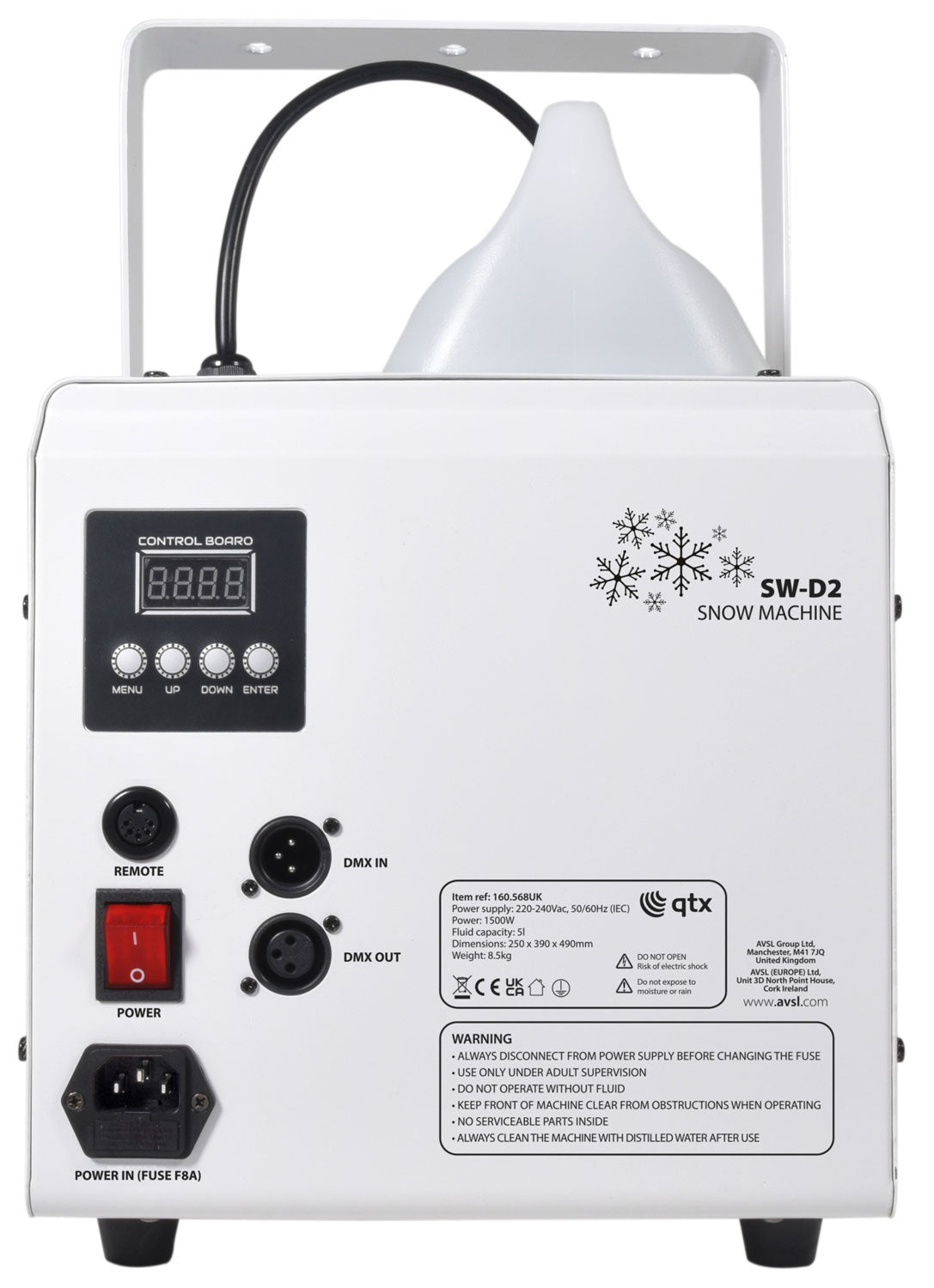 SW-D2: Digital Snow Machine 1500W