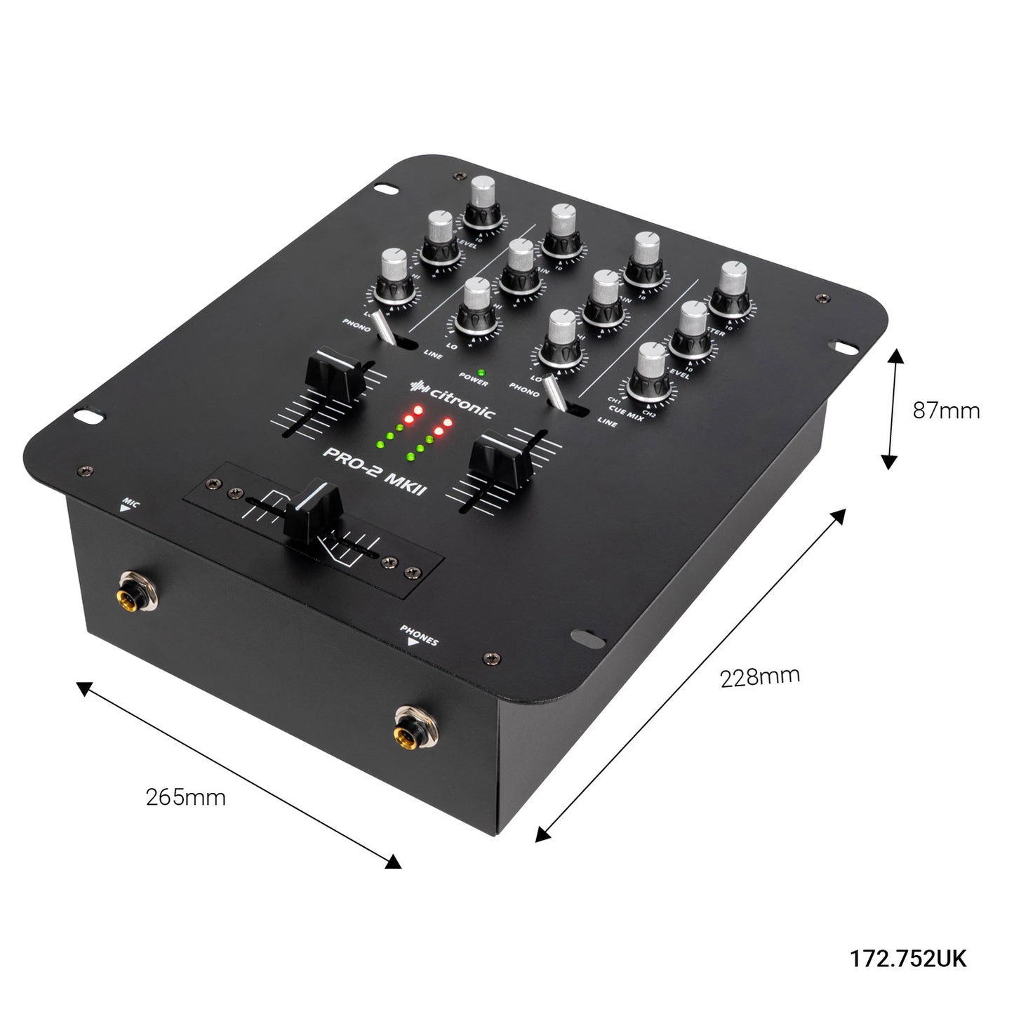DJ Mixer 2 Channel