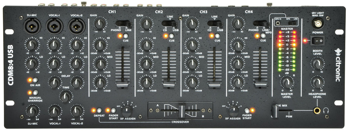 4 Channel 19" DJ Mixer