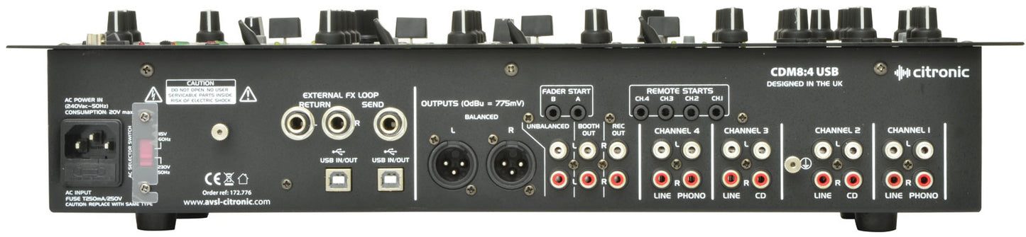 4 Channel 19" DJ Mixer