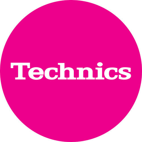 Technics Slipmat Simple 5: White on Pink