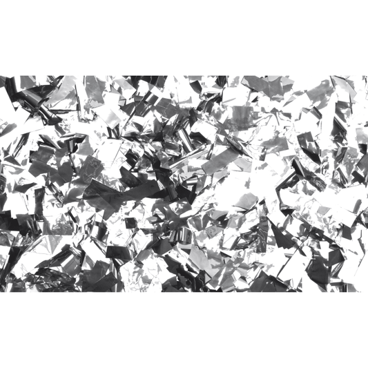 Showgear Metallic Confetti - Rectangle Silver