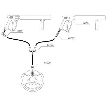 Showtec CO₂ Bottle to 3/8 Q-Lock Adapter