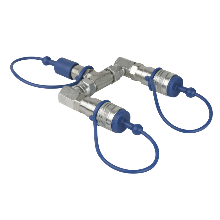 Showtec CO₂ 3/8 Q-Lock 2-way Splitter