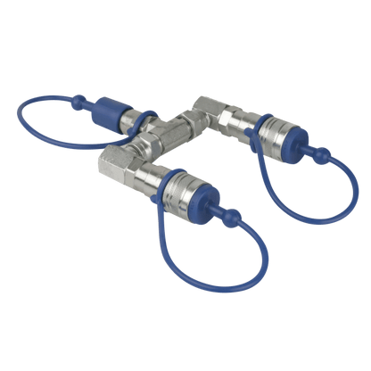 Showtec CO₂ 3/8 Q-Lock 2-way Splitter
