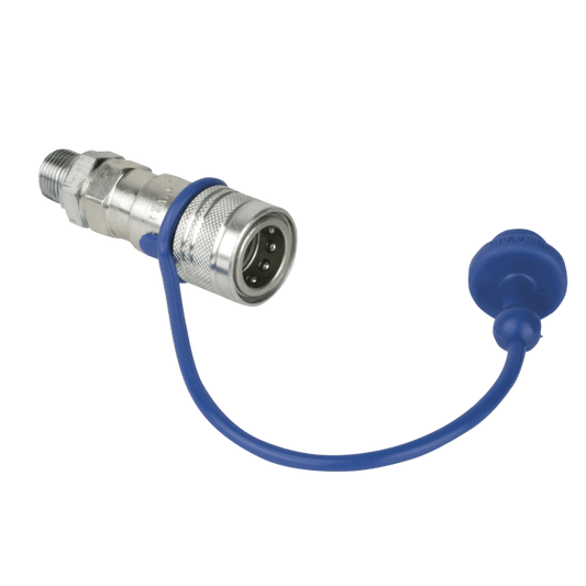 Showtec CO₂ 3/8 to Q-Lock Adapter female