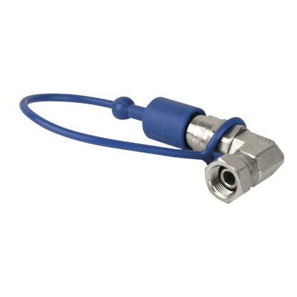 Showtec CO₂ 90° 3/8 to Q-lock Adapter male