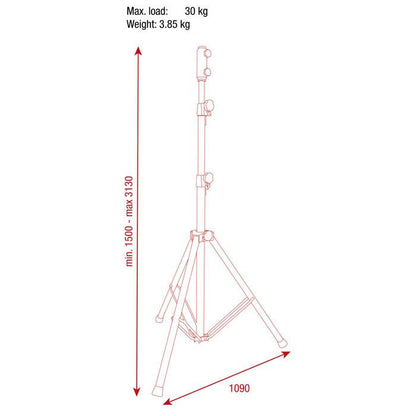 Showgear Light Stand Aluminium
