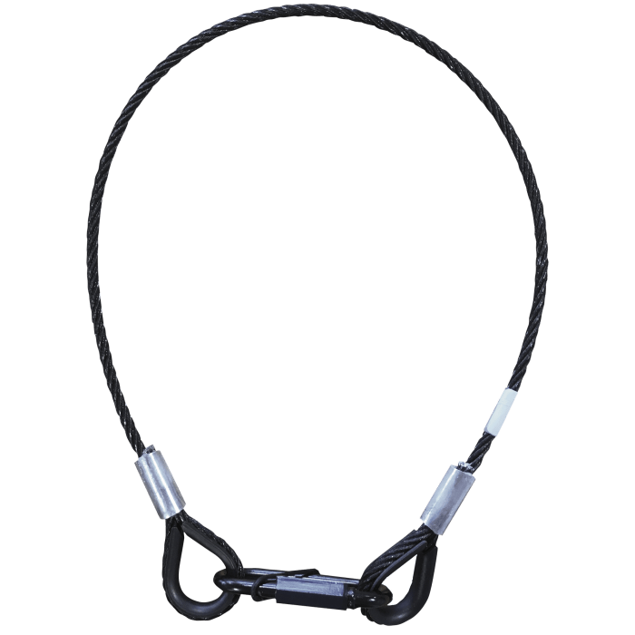 Showgear Safety Cable 4 mm - 10kg - 60cm
