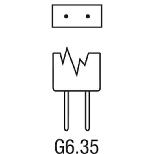 Osram GX6.35 75h 240v