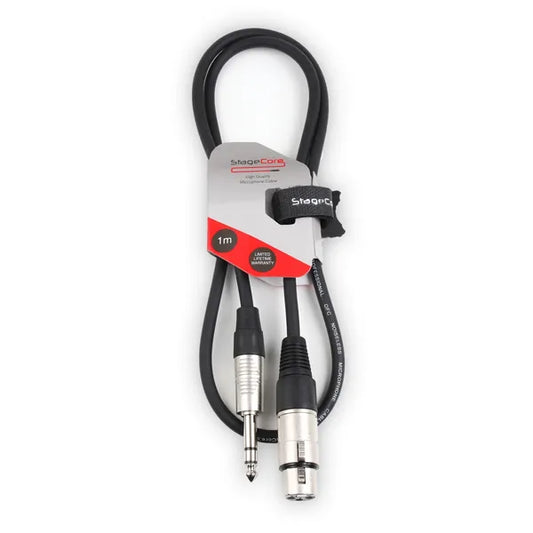Female XLR - 6.3mm Stereo Jack