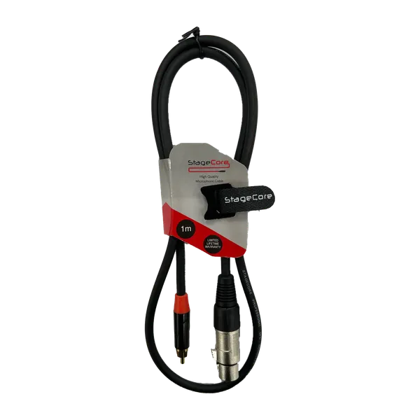 Single Female XLR - Single Male RCA