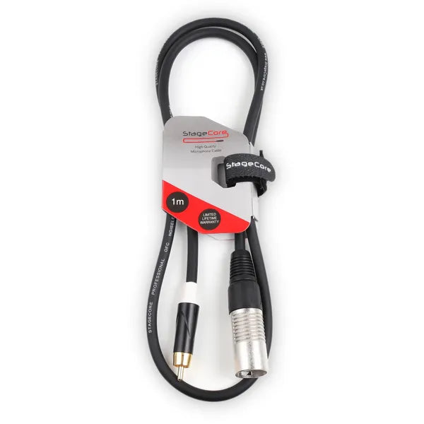 Single Male XLR - Single Male RCA