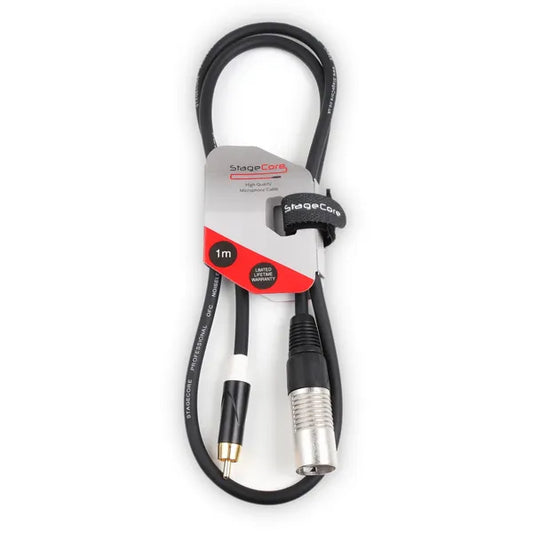 Single Male XLR - Single Male RCA
