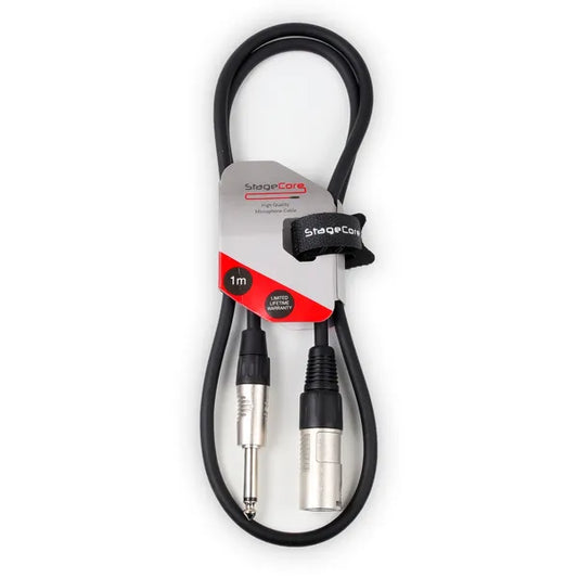 Male XLR - 6.3mm Mono Jack