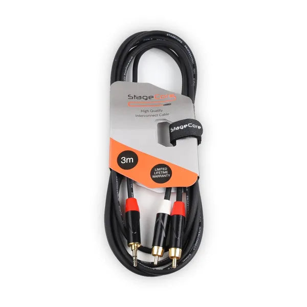 3.5mm Stereo Jack - 2x Male RCA