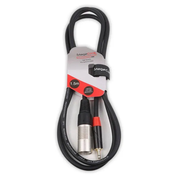 1x 3.5mm Stereo Jack - 1x Male XLR (Mono)