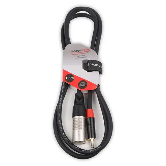 1x 3.5mm Stereo Jack - 1x Male XLR (Mono)