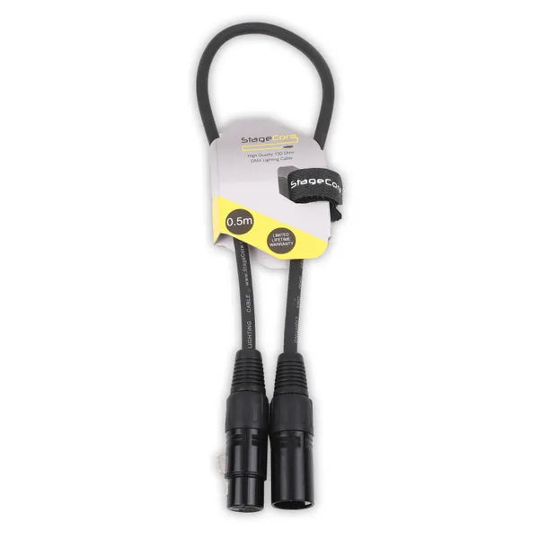 3 Pin Male - 3 Pin Female DMX Cable