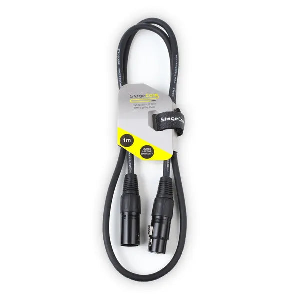3 Pin Male - 3 Pin Female DMX Cable