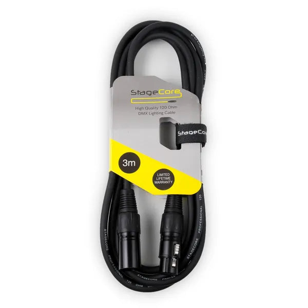 3 Pin Male - 3 Pin Female DMX Cable