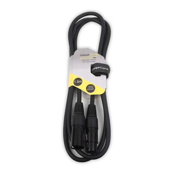 3 Pin Male - 3 Pin Female DMX Cable