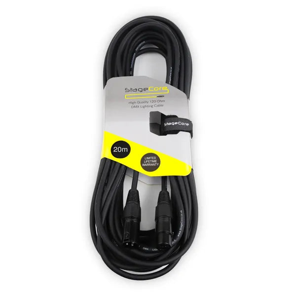 3 Pin Male - 3 Pin Female DMX Cable