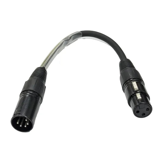 5 Pin Male XLR to 3 Pin Female XLR