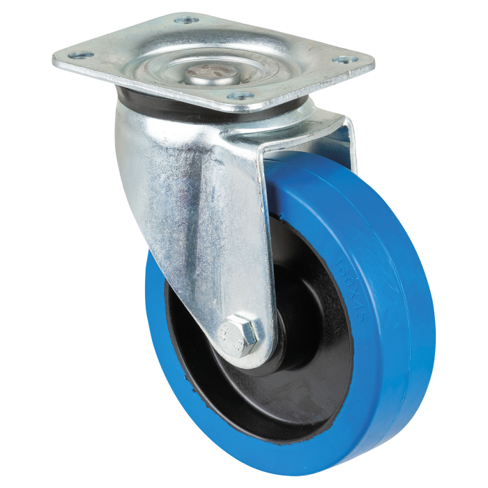 Showgear Swivel Blue wheel 160mm