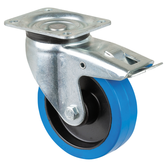Showgear Swivel Blue wheel 160mm
