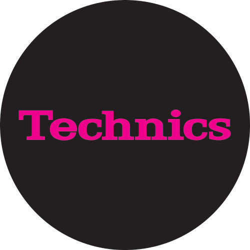 Technics Slipmat Simple 3: Pink on Black