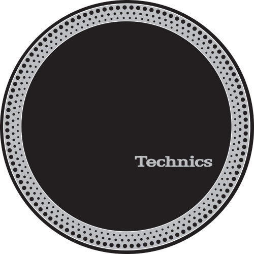 Technics Slipmat: Silver Dots on Black