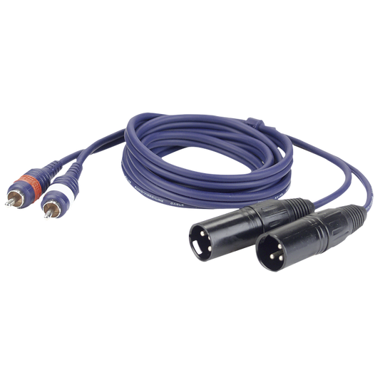 DAP FL26 - 2 RCA male L/R to 2 XLR/M 3P