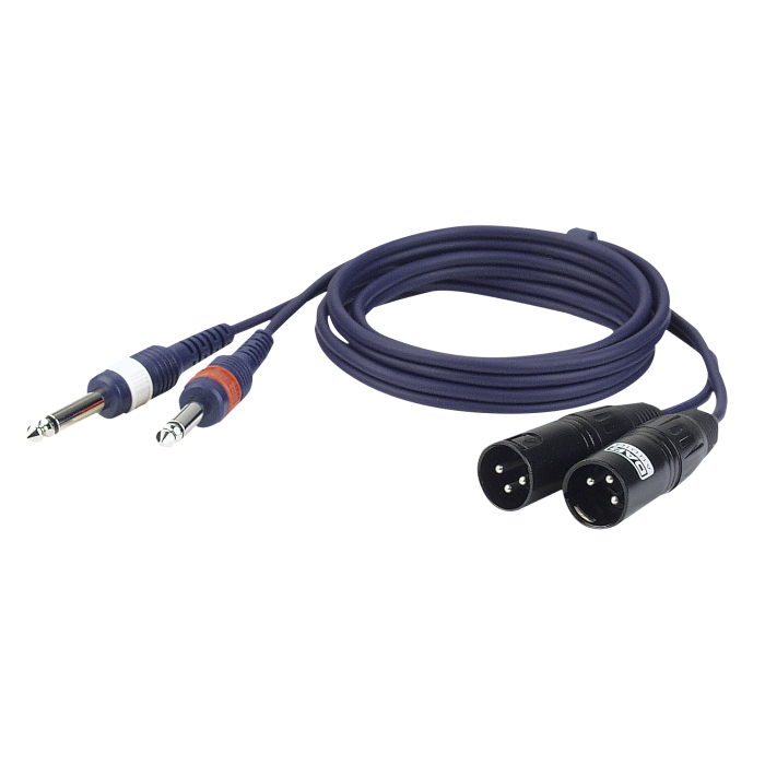 DAP FL44 - 2 unbal. Jack mono L/R to 2 XLR/M 3P