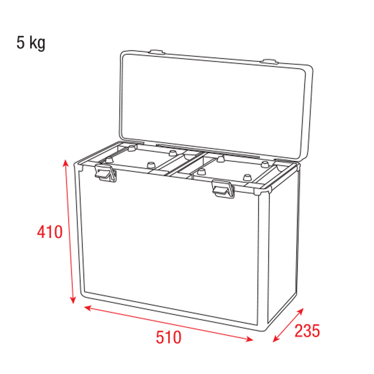 Showtec Flightcase for 2 x Shark One