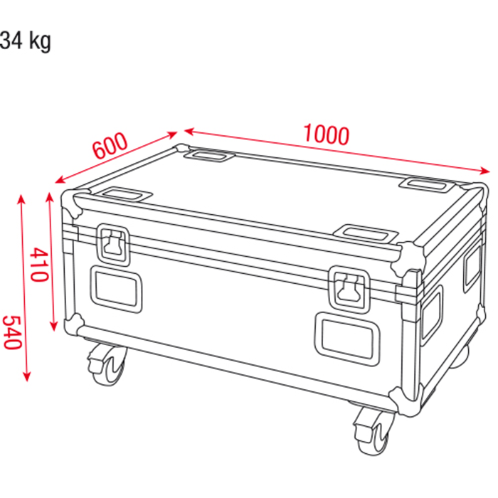 Showgear Case for 4x Helix S5000