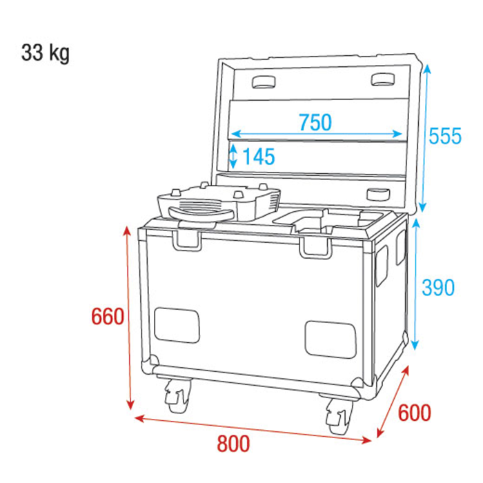 Showgear Case for Phantom 130 / 3R Beam