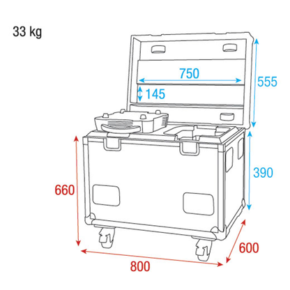 Showgear Case for Phantom 130 / 3R Beam